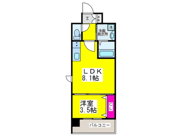 レクシア堺東の物件間取画像